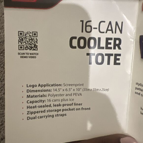 Alabama Crimson Tide Crosshatch 16-Can Cooler Tote with Heat-Sealed Lining - Picture 3 of 3